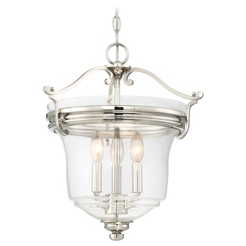 Audrey's Point Polished Nickel Pendant by Minka Lavery