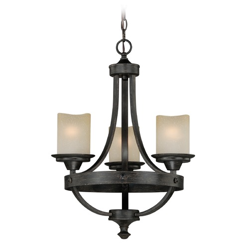 Halifax Black Walnut Chandelier by Vaxcel Lighting