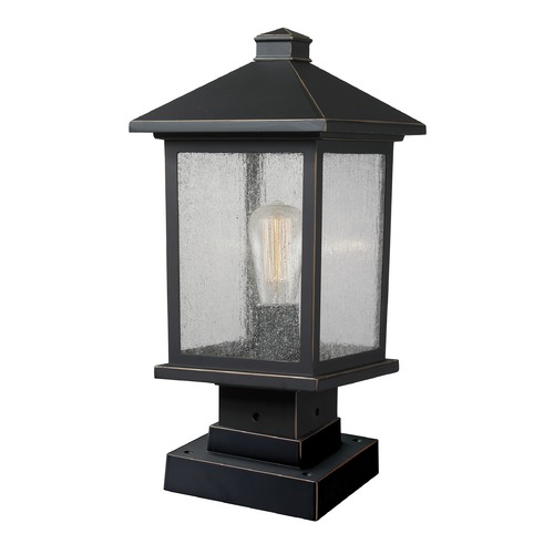 Portland Oil Rubbed Bronze Post Light by Z-Lite