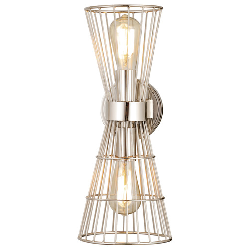 Z-Lite Alito Polished Nickel Sconce by Z-Lite 6015-2S-PN