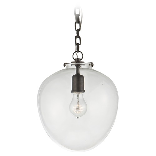 Visual Comfort Signature Collection Thomas OBrien Katie Acorn Pendant in Bronze by Visual Comfort Signature TOB5226BZG2CG