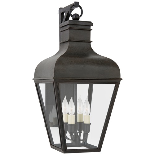 Chapman & Myers Fremont Wall Lantern in French Rust by Visual Comfort Signature
