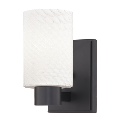 Design Classics Lighting Design Classics Vashon Matte Black Sconce 2101-07 GL1020C