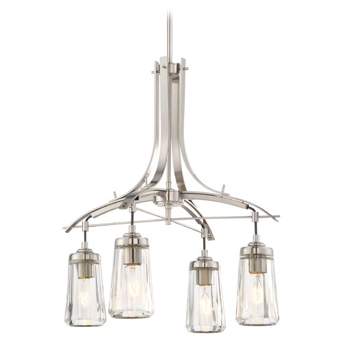 Poleis Brushed Nickel Chandelier by Minka Lavery