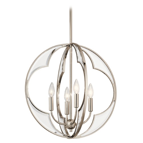 Kichler Lighting Montavello 18.75-Inch Polished Nickel Chandelier by Kichler Lighting 43096PN