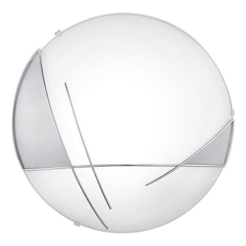 Raya Chrome & Satin Flush Mount by Eglo Lighting