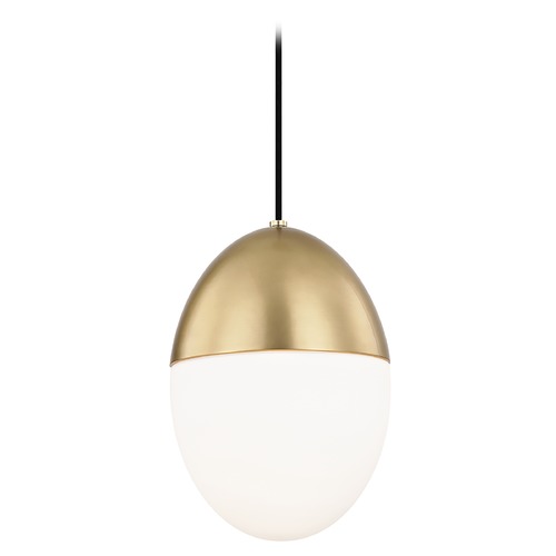 Mitzi by Hudson Valley Orion Aged Brass Pendant by Mitzi by Hudson Valley H206701L-AGB