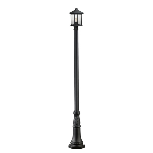 Portland Black Post Light by Z-Lite