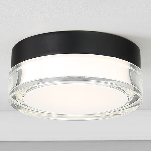 Pi 12-Inch LED Outdoor Flush Mount in Black 3000K by Modern Forms
