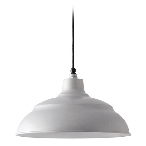 Capital Lighting RLM Galvanized Barn Light with Warehouse Shade by Capital Lighting 936312GV