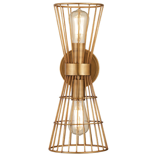 Z-Lite Alito Rubbed Brass Sconce by Z-Lite 6015-2S-RB