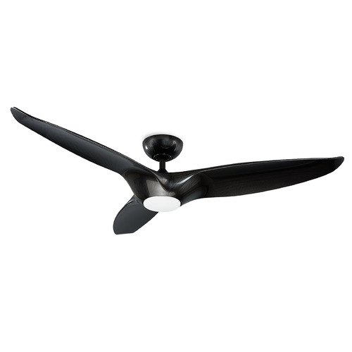 Modern Forms by WAC Lighting Modern Forms Morpheus Iii Gloss Black LED Ceiling Fan with Light FR-W1813-60L-35-GB