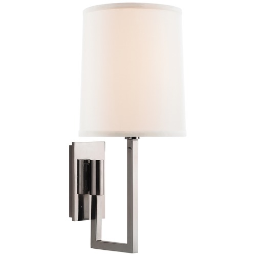 Visual Comfort Signature Collection Barbara Barry Aspect Library Sconce in Soft Silver by Visual Comfort Signature BBL2027SSL