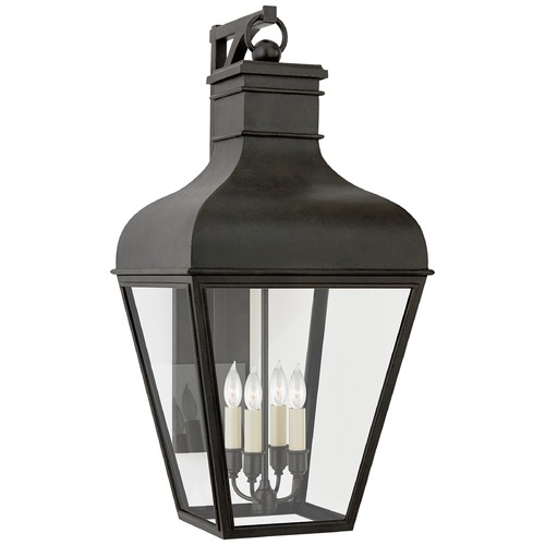 Chapman & Myers Fremont Wall Lantern in French Rust by Visual Comfort Signature