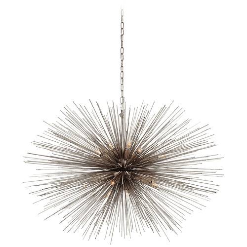 Visual Comfort Signature Collection Kelly Wearstler Strada Chandelier in Silver Leaf by Visual Comfort Signature KW5075BSL