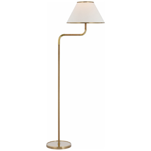 Marie Flanigan Rigby Floor Lamp in Brass & Oak by VC Signature