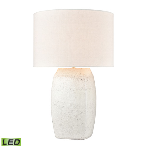Elk Lighting Elk Lighting Abbeystead White LED Table Lamp with Drum Shade H019-7255-LED