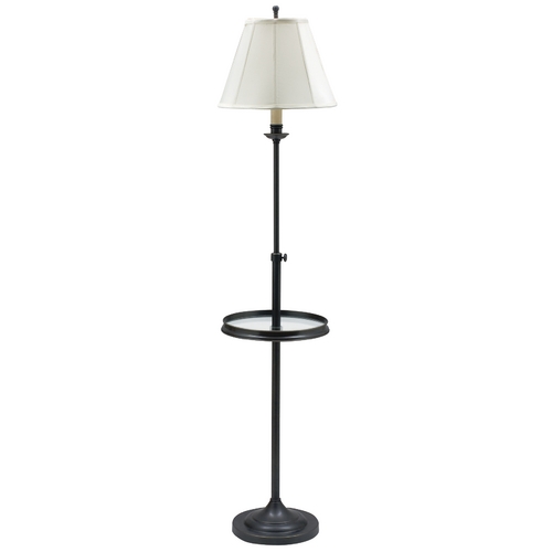 Club Bronze Floor Lamp with Tray by House of Troy Lighting