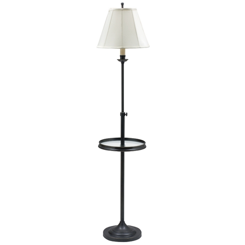 House of Troy Lighting Club Bronze Floor Lamp with Tray by House of Troy Lighting CL202-OB