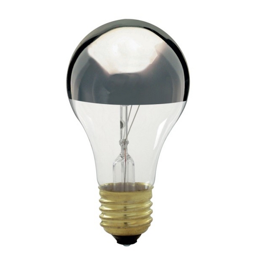60W A19 Silver Bowl Light Bulb by Satco Lighting
