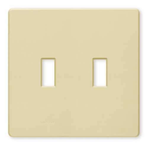 Traditional 2-Gang Wall Plate in Ivory