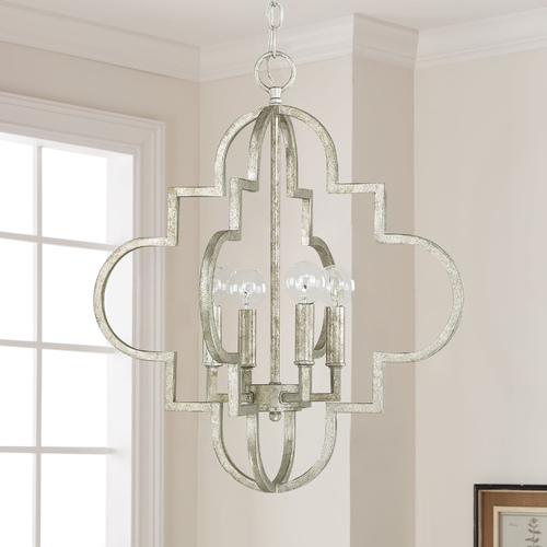 Capital Lighting Ellis 18-Inch Pendant in Antique Silver by Capital Lighting 4541AS