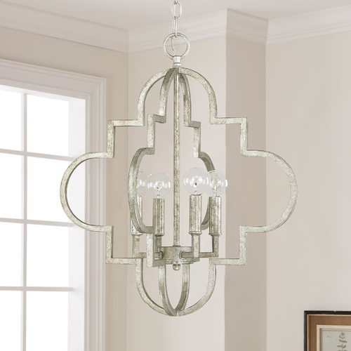 Ellis 18-Inch Pendant in Antique Silver by Capital Lighting