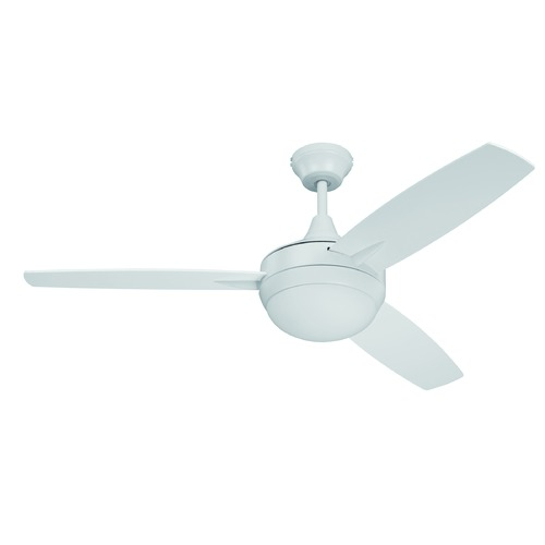 Craftmade Lighting Craftmade Lighting Targas 52-Inch White LED Ceiling Fan with Light TG52W3