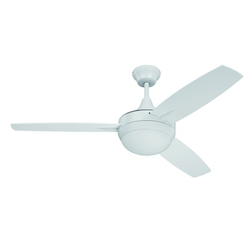 Targas 52-Inch White LED Fan by Craftmade Lighting