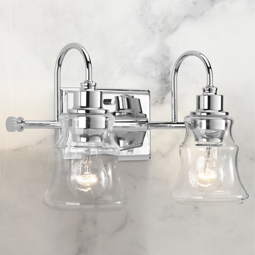 Progress Lighting Litchfield Polished Chrome 2-Light Bathroom Light by Progress Lighting P300138-015