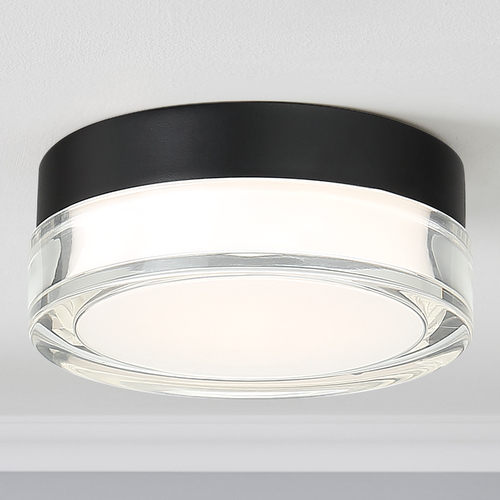 Pi 12-Inch LED Outdoor Flush Mount in Black 3500K by Modern Forms