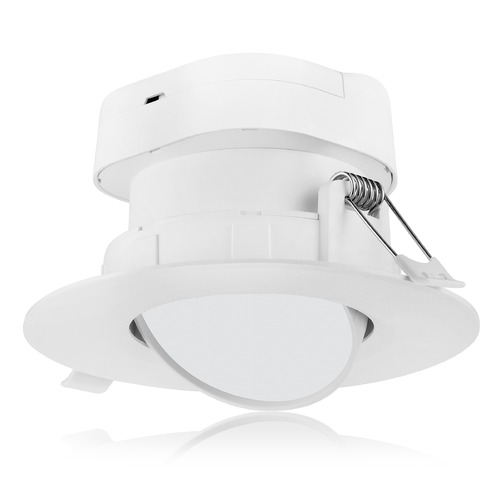 7W LED Direct Wire Downlight Gimbaled 4-Inch 2700K 120V Dimmable by Satco Lighting