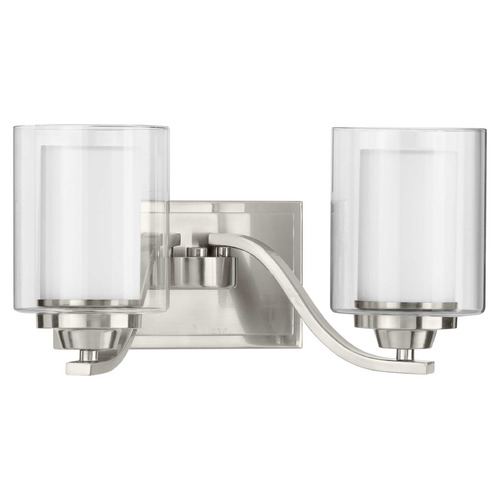 Progress Lighting Kene Brushed Nickel Bathroom Light
