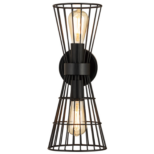 Z-Lite Alito Matte Black Sconce by Z-Lite 6015-2S-MB