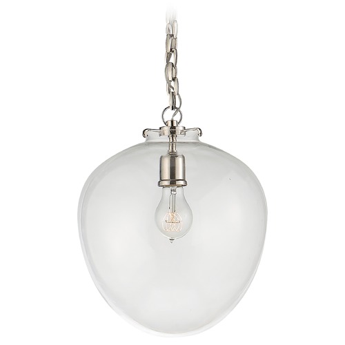 Thomas OBrien Katie Acorn Pendant in Nickel by Visual Comfort Signature
