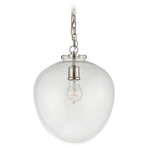 Visual Comfort Signature Collection Thomas OBrien Katie Acorn Pendant in Nickel by Visual Comfort Signature TOB5226PNG2CG