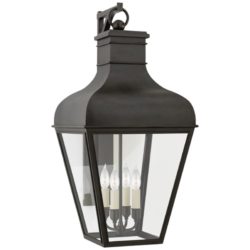 Chapman & Myers Fremont Wall Lantern in French Rust by Visual Comfort Signature