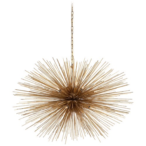 Kelly Wearstler Strada Oval Chandelier in Gild by Visual Comfort Signature
