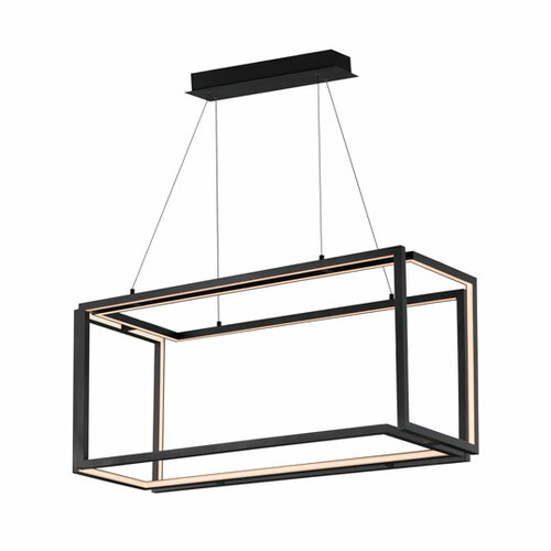 Penrose 38-Inch LED Linear Pendant in Black by ET2 Lighting