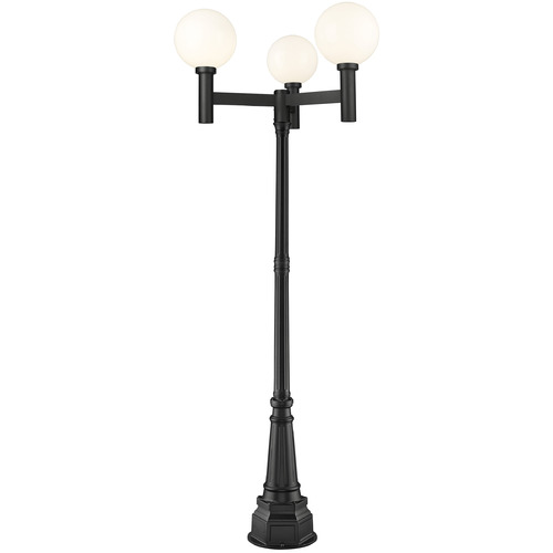 Z-Lite Laurent Black Post Light by Z-Lite 597BP3-564P-BK