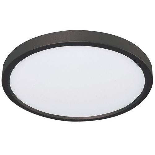 Afx Lighting Edge Round Large Black LED Flushmount Light