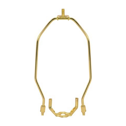 Heavy Duty Harp for Table and Floor Lamps - 7-Inch in Brass by Satco Lighting