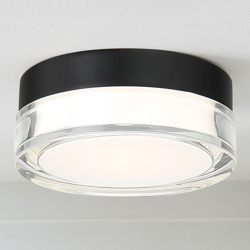 Pi 15-Inch LED Outdoor Flush Mount in Black 3000K by Modern Forms