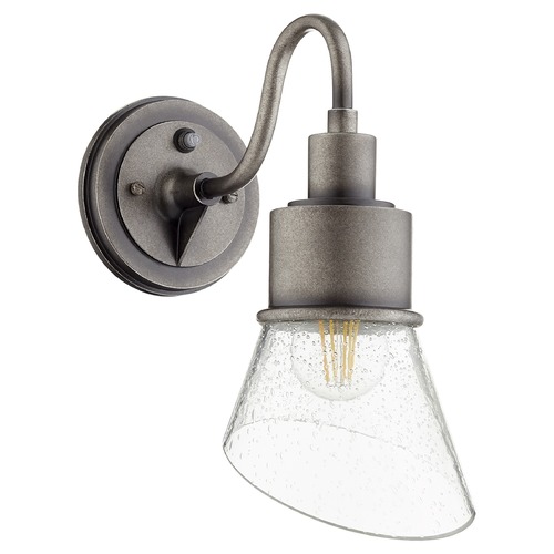 Quorum Lighting Torrey Weathered Zinc Outdoor Wall Light by Quorum Lighting 732-37