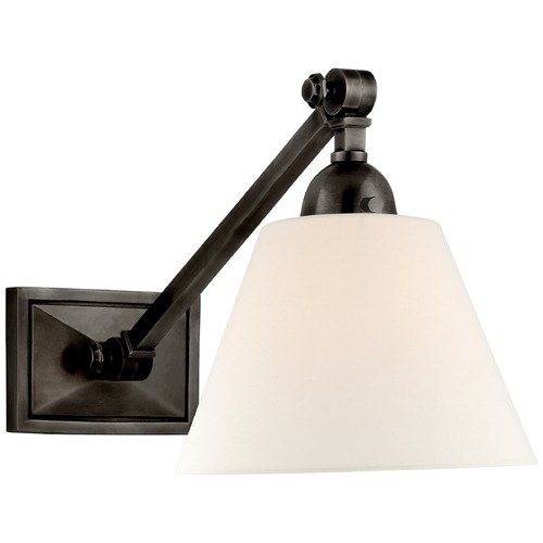 Alexa Hampton Jane Library Wall Light in Gun Metal by Visual Comfort Signature