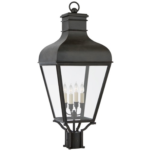 Chapman & Myers Fremont Post Light in French Rust by Visual Comfort Signature