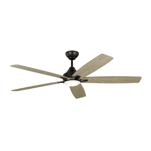 Generation Lighting Fan Collection Lowden Smart 60-Inch LED Fan in Aged Pewter by Generation Lighting 5LWDSM60AGPD