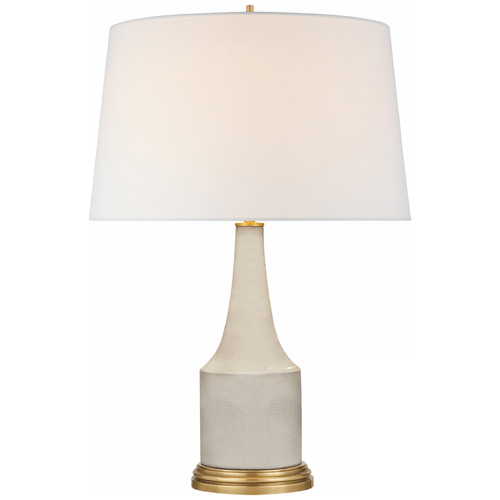 Alexa Hampton Sawyer Table Lamp in Tea Stain Crackle by VC Signature
