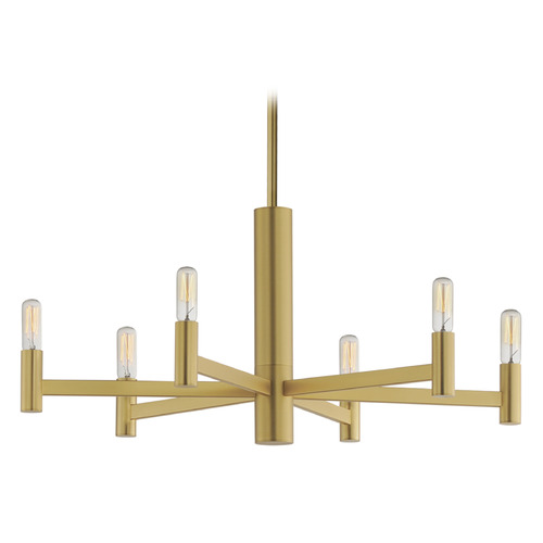 Emana Natural Aged Brass Chandelier by Maxim Lighting