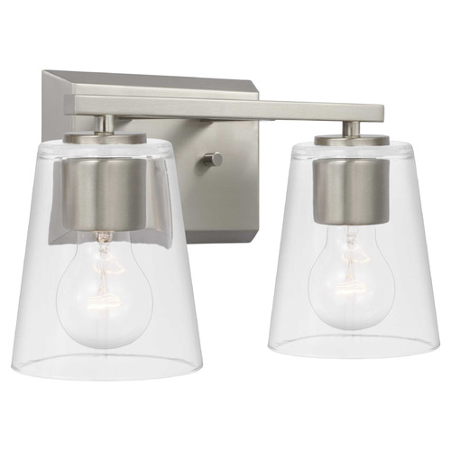Progress Lighting Vertex Brushed Nickel Bathroom Light
